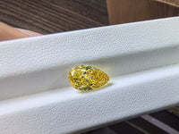 For Infinitybyray 18k yellow gold ring with 3ct Fancy yellow diamond