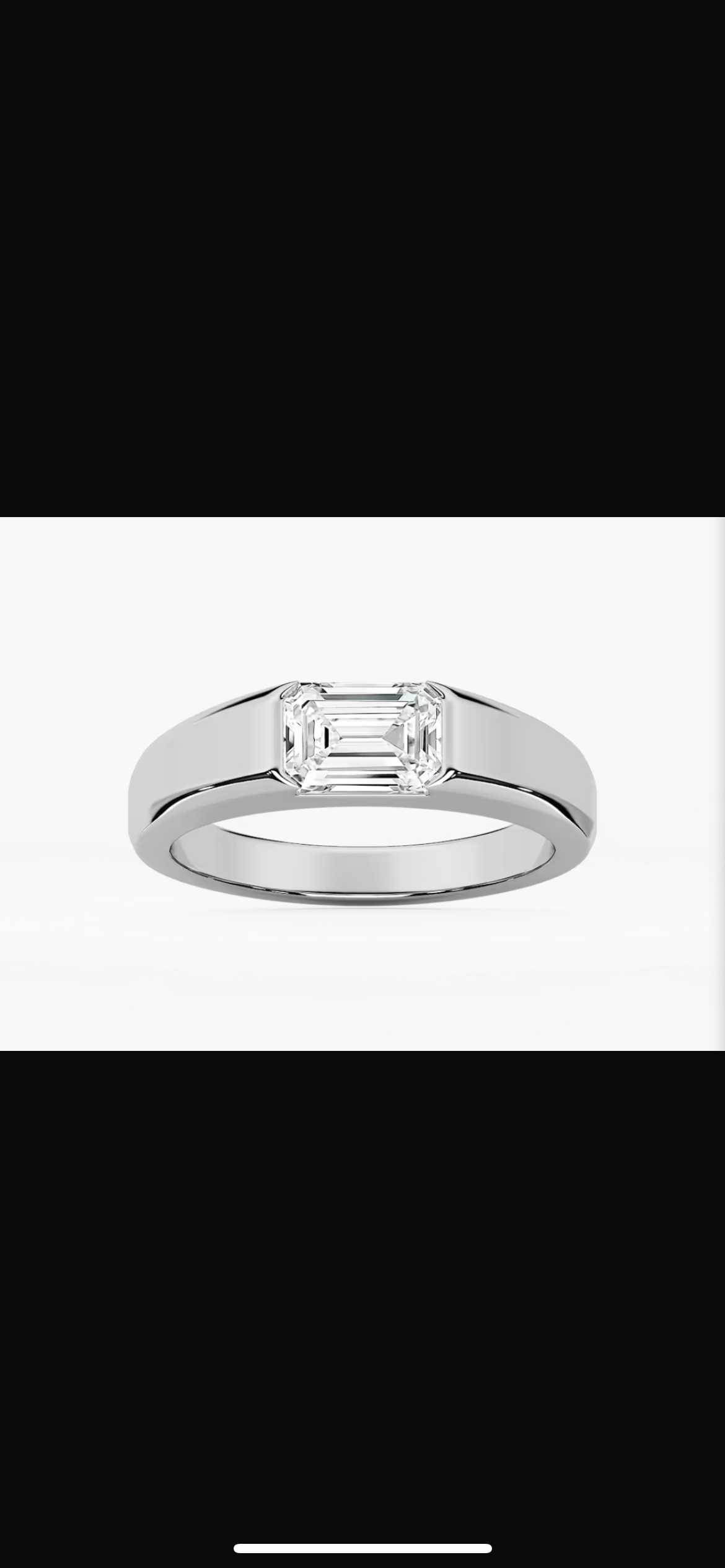 For Maria 14k yellow gold emerald cut ring customize