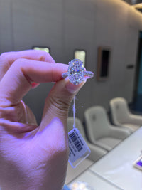 For sumaiya deposit (18k white gold ring ovals,5.02ct.1.012ct pave.E/VVS 2)