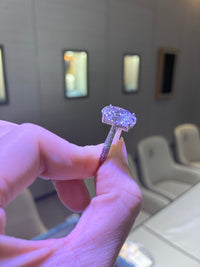 For sumaiya deposit (18k white gold ring ovals,5.02ct.1.012ct pave.E/VVS 2)