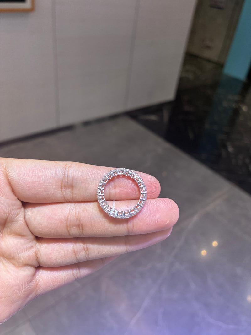 Deposit For Heba 18k white gold band with D-E VS-VVS diamonds