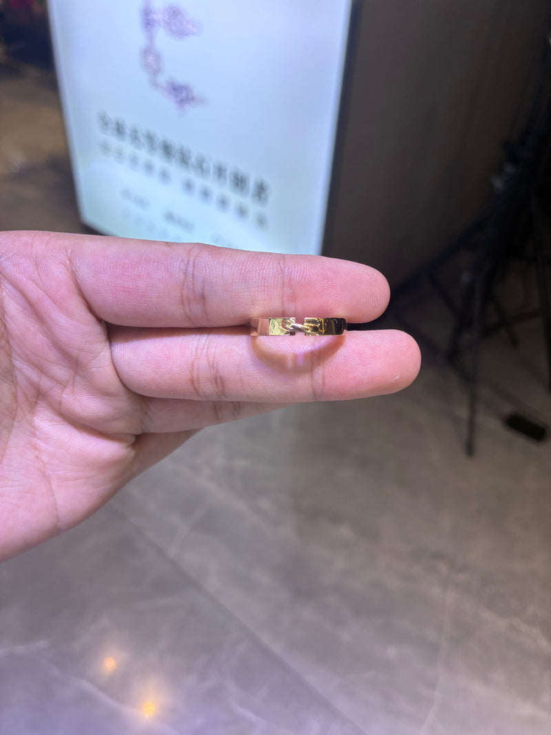 For Racy 18k yellow gold band