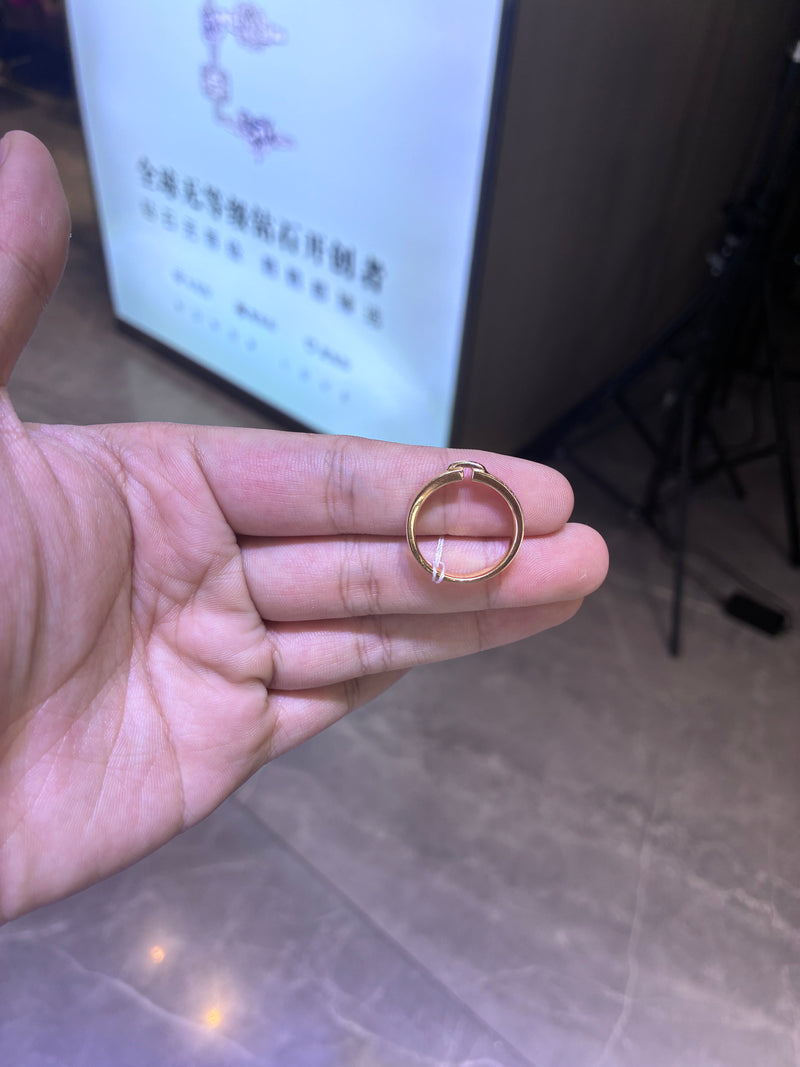 For Racy 18k yellow gold band