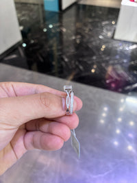 For Miss.Mariss 18k white gold ring with 1.010ct main diamond And 18k white gold band with 0.39ct diamonds