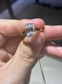 for Anna （14k yellow gold 3.05ct Old Mine Cut, D/VVS2）