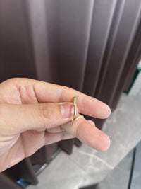 For Boss Vlad 18k yellow gold band with 0.216ct diamonds
