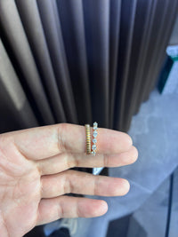 For Dawn 14k yellow gold band x2
