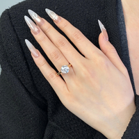 2.02-carat round  Lab-Grown Diamond Solitaire Ring — 14K yellow gold