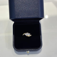 1.040ct Marquise Lab-Grown Diamond Pinky Ring — D/VVS2, 18K Gold