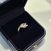 1.040ct Marquise Lab-Grown Diamond Pinky Ring — D/VVS2, 18K Gold