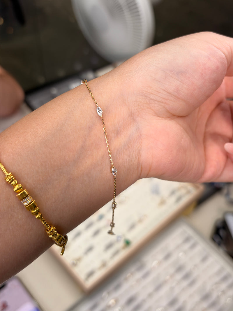 Customization for Jennifer Marquis Bracelet in 0.555 total carats in 14k solid yellow gold