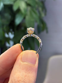 2.03 carats marquis E/VVS2 with 0.442 total carats side diamonds in 26 pieces in 14k yellow solid yellow gold