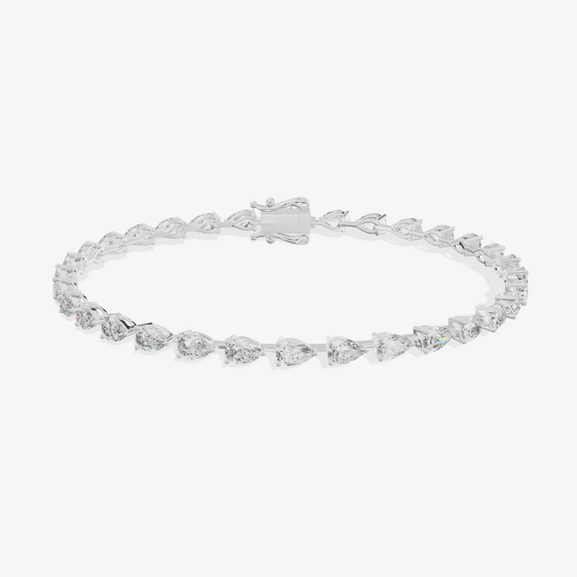 Pear Tennis Bracelet (3.26 ct. tw.) in 18K White Gold