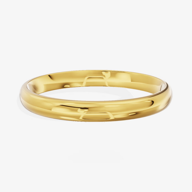 Classic Plain Gold Wedding Band in 14K Yellow Gold