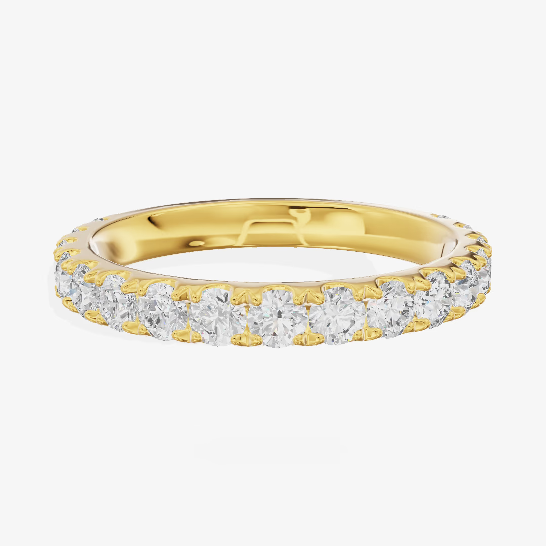 Three Quarter Eternity Diamond Band (3/4 ct. tw.) in 18K Yellow Gold