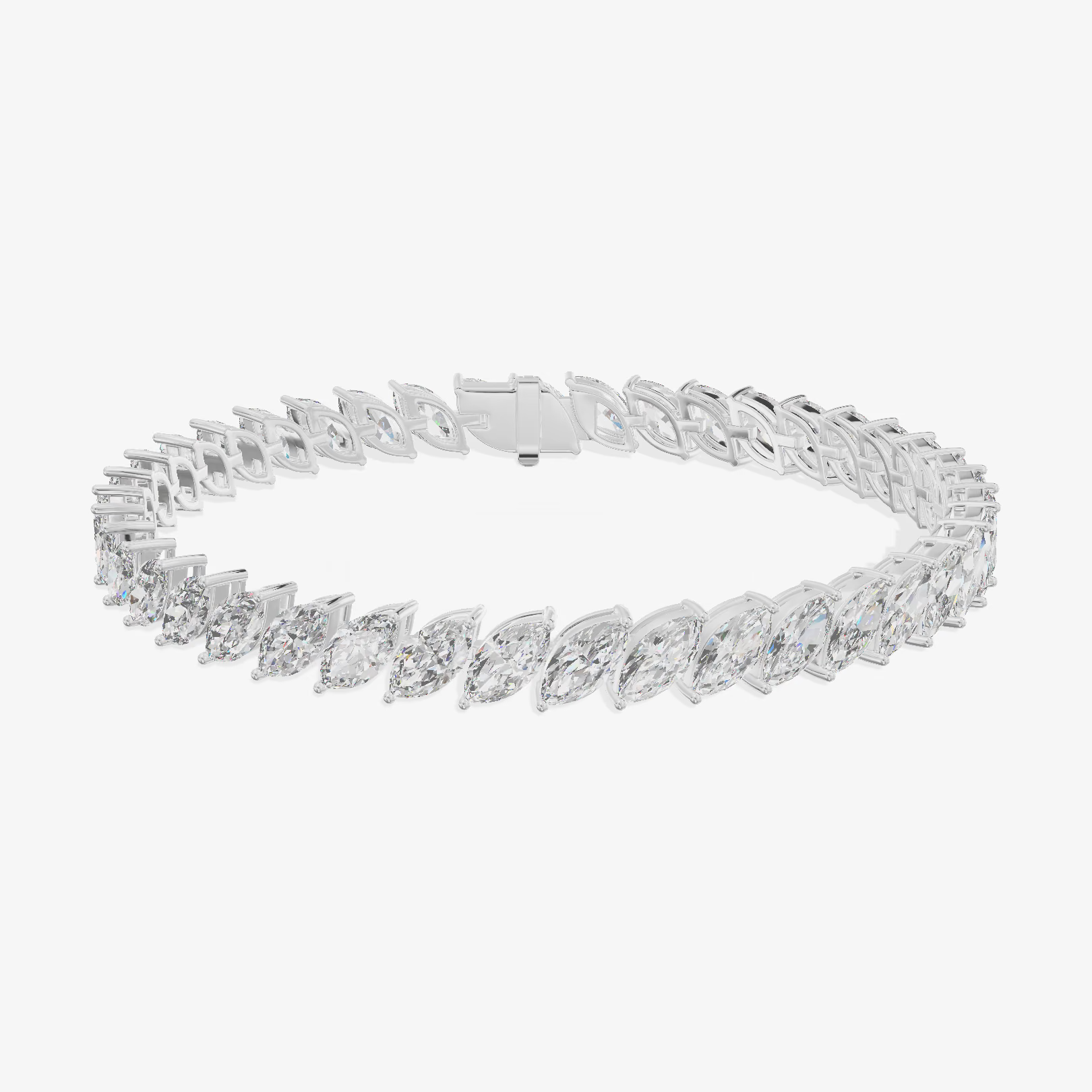Marquise Tennis Bracelet (12.7 ct. tw.) in 18K White Gold