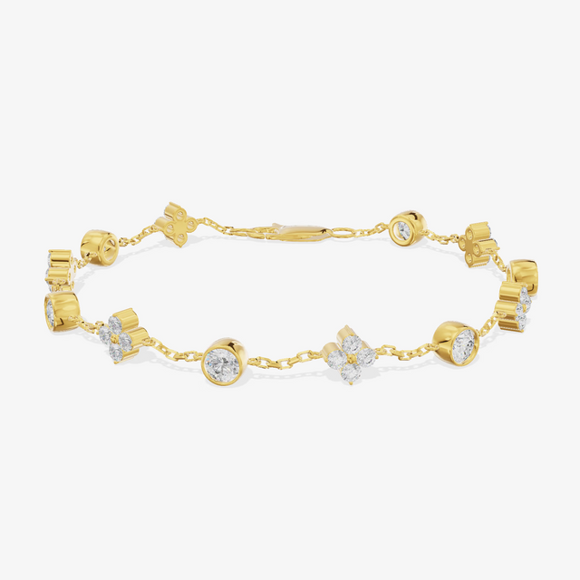 Round Bracelet (1.11 ct. tw.) in 18K Yellow Gold