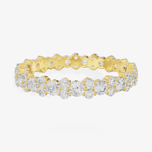 Shared Prong Full Eternity Diamond Band (1.3 ct. tw.) in 18K Yellow Gold