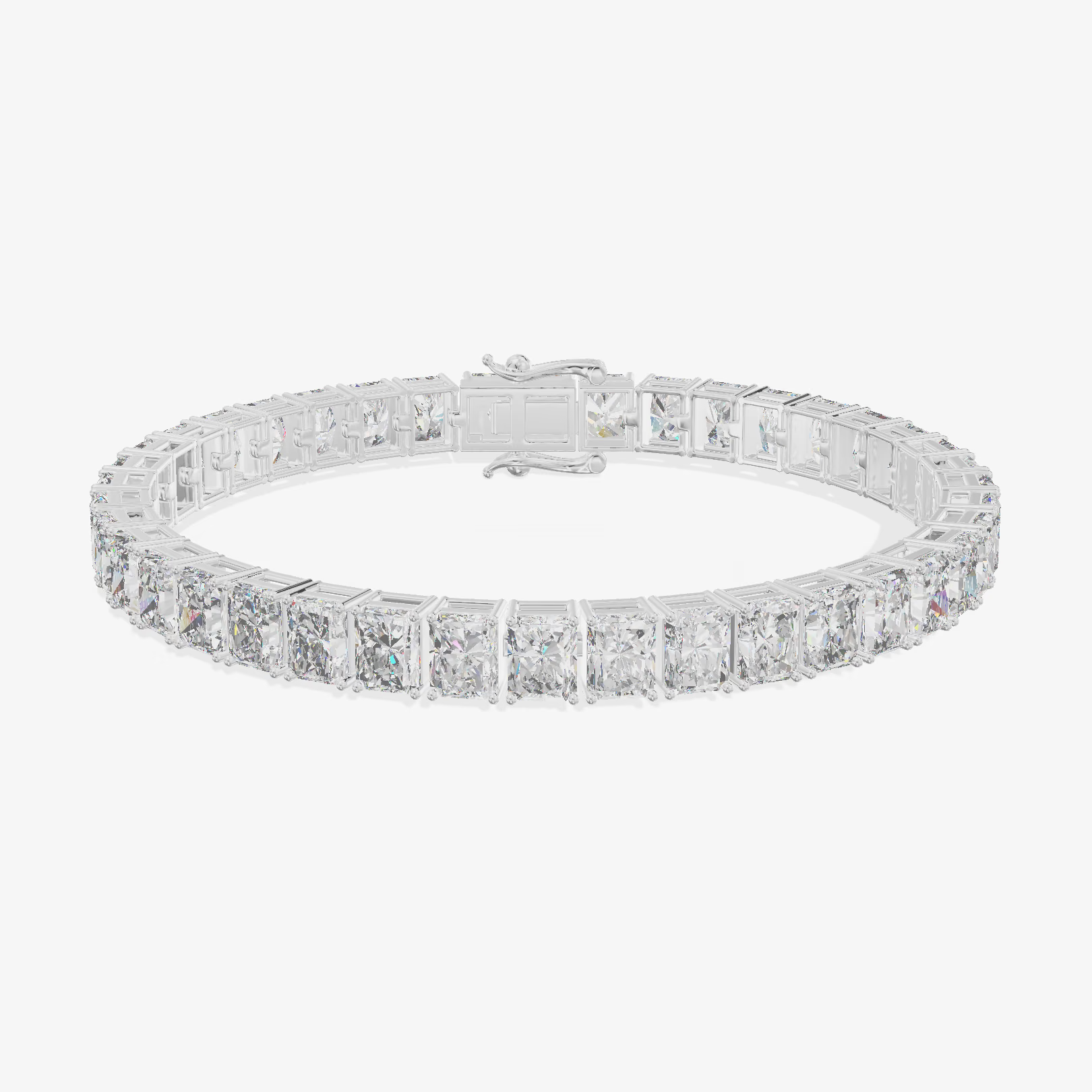 Radiant Tennis Bracelet (20.69 ct. tw.) in 18K White Gold