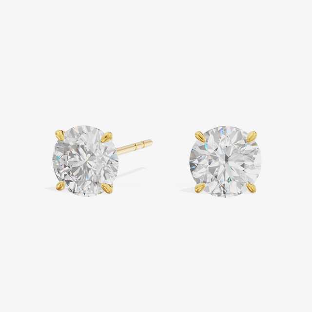 Martini Round Stud Earrings (1.07 ct. tw.) in 14K Yellow Gold