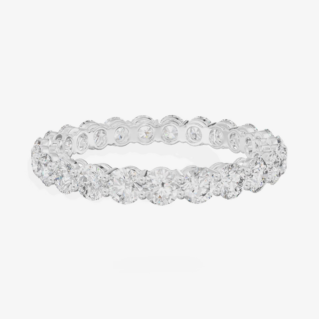 Shared Prong Full Eternity Diamond Band (1.64 ct. tw.) in 18K White Gold