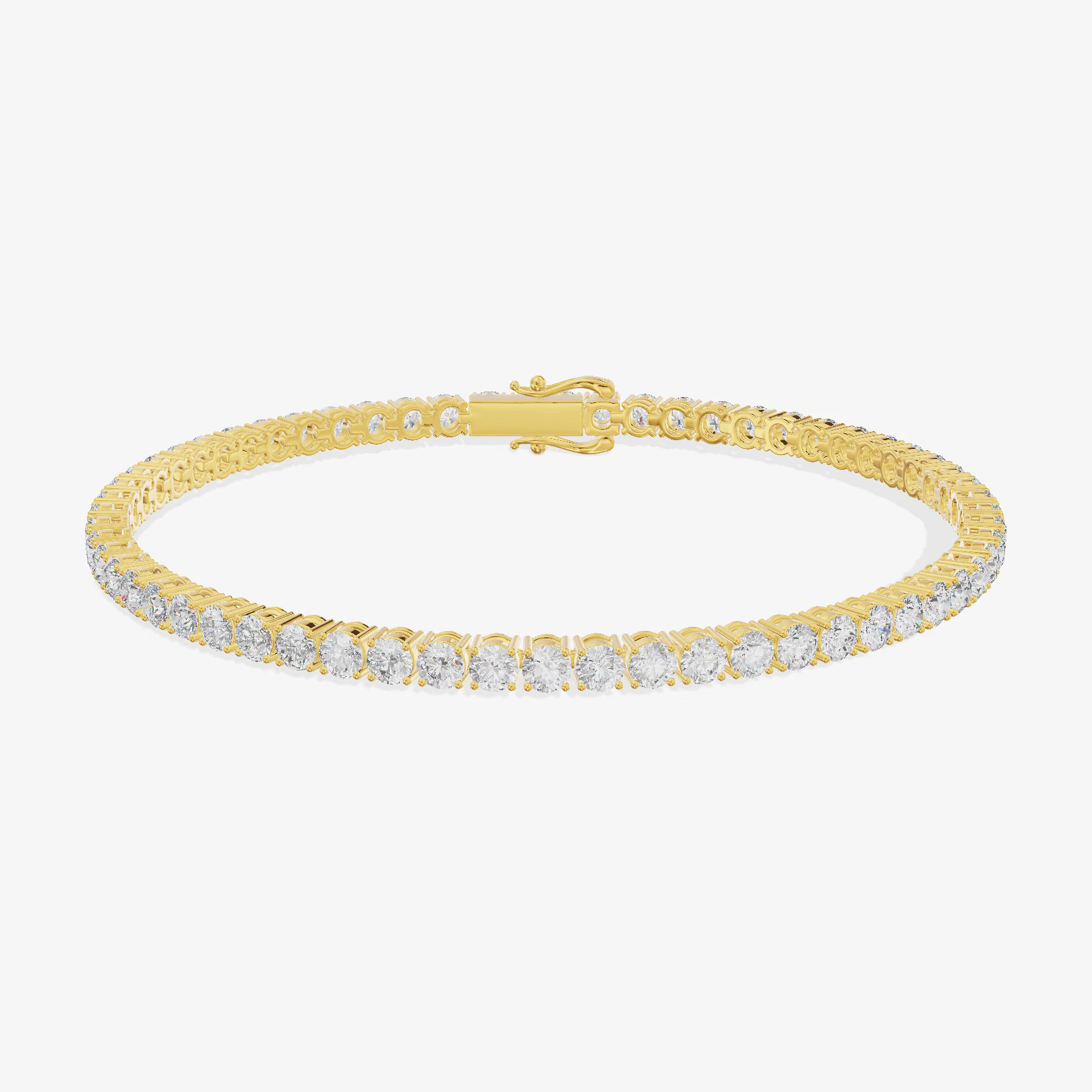 Round Tennis Bracelet (3.56 ct. tw.) in 18K Yellow Gold