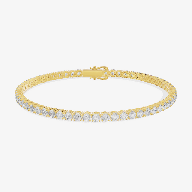 Round Tennis Bracelet (3.56 ct. tw.) in 18K Yellow Gold