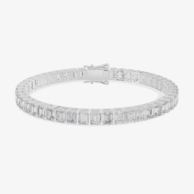 Emerald Cut Tennis Bracelet (14.71 ct. tw.) in Platinum