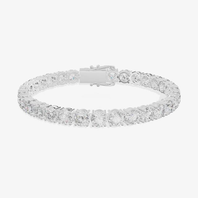 Round Tennis Bracelet (17.02 ct. tw.) in 18K White Gold