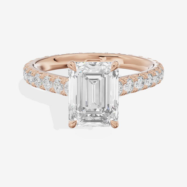 Sincere Emerald Eternity Ring (3/5 ct. tw.) in 14K Rose Gold