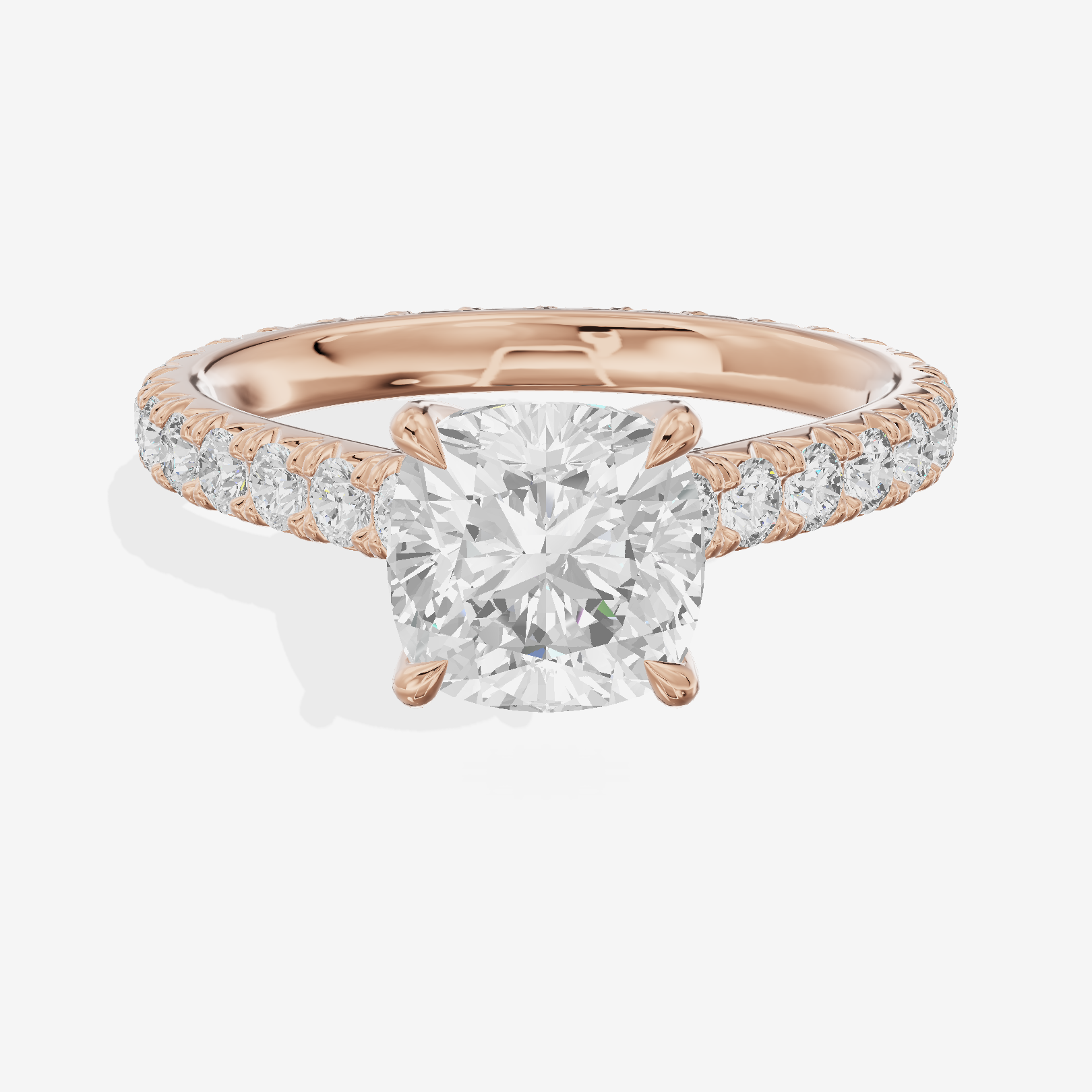 Sincere Cushion Eternity Ring (3/5 ct. tw.) in 18K Rose Gold
