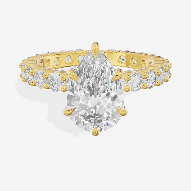 Vowsae Pear Eternity Ring (3/4 ct. tw.) in 14K Yellow Gold