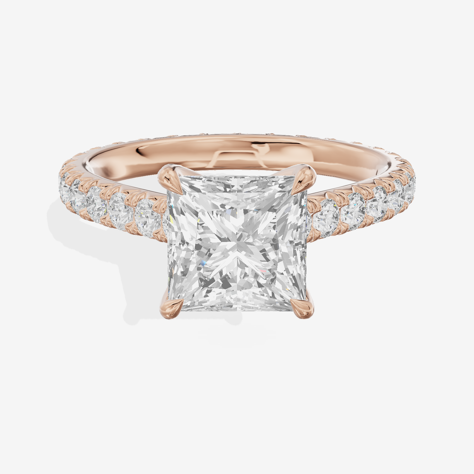 Sincere Princess Eternity Ring (3/5 ct. tw.) in 18K Rose Gold