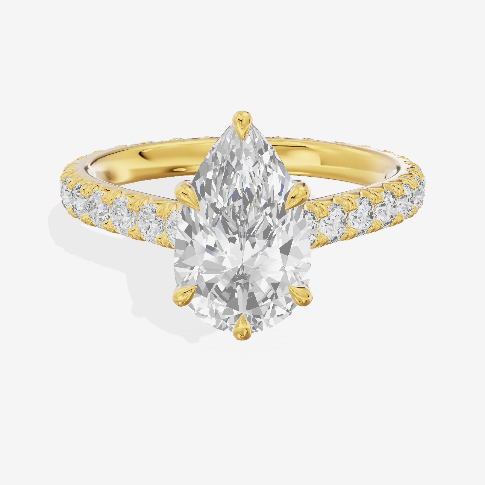 Sincere Pear Eternity Ring (3/5 ct. tw.) in 18K Yellow Gold