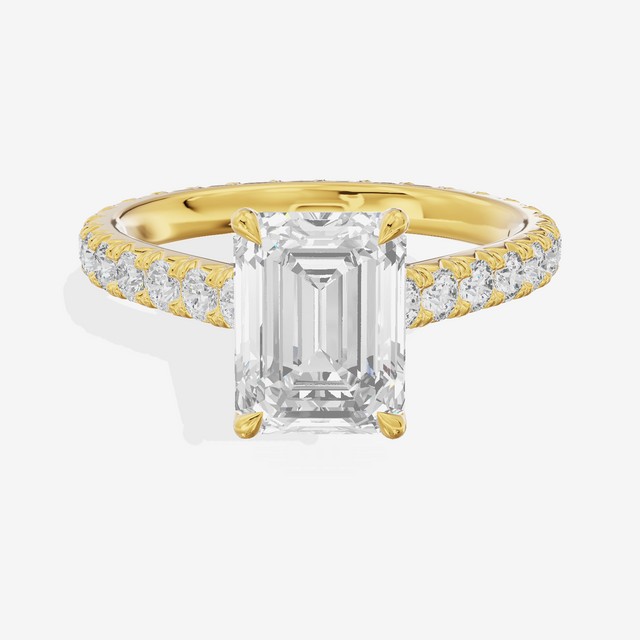 Sincere Emerald Eternity Ring (3/5 ct. tw.) in 14K Yellow Gold