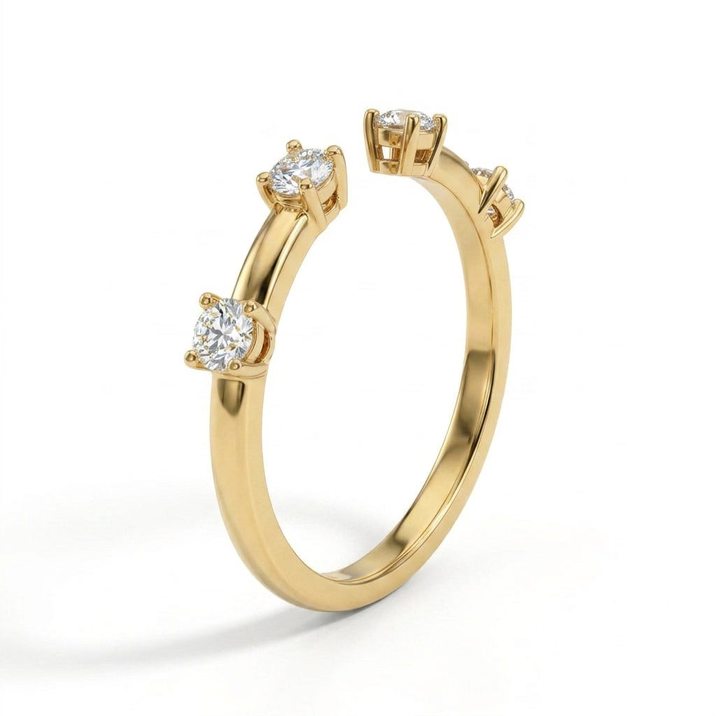 Round Engagement Ring (1/4 ct. tw.) in 18K Yellow Gold