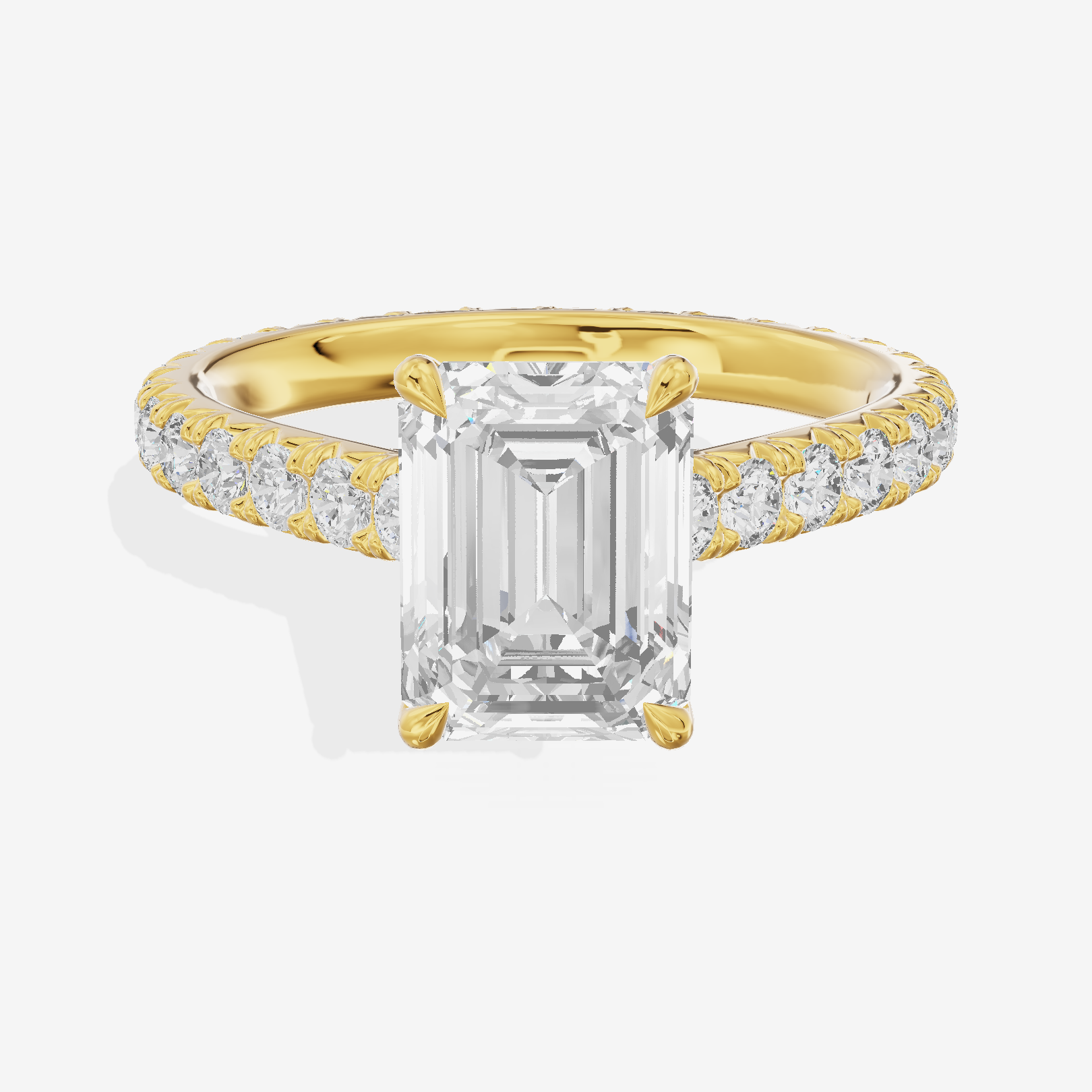 Sincere Emerald Eternity Ring (3/5 ct. tw.) in 14K Yellow Gold
