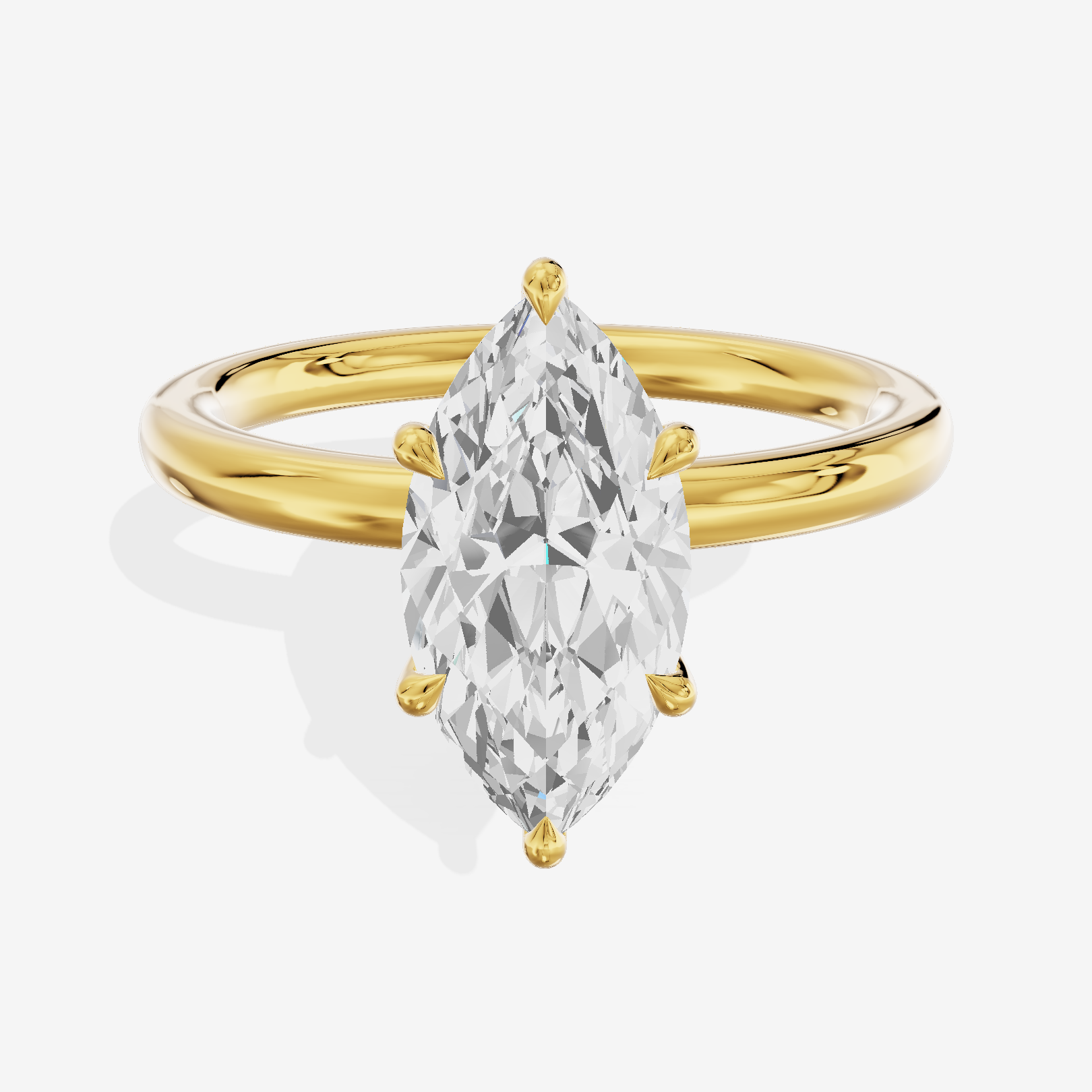 Tensare Halo Marquise Engagement Ring (1/4 ct. tw.) in 14K Yellow Gold