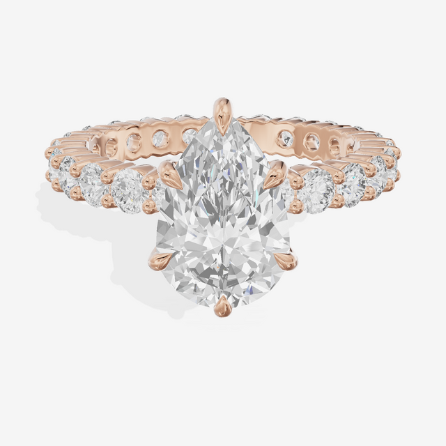 Vowsae Pear Eternity Ring (3/4 ct. tw.) in 14K Rose Gold