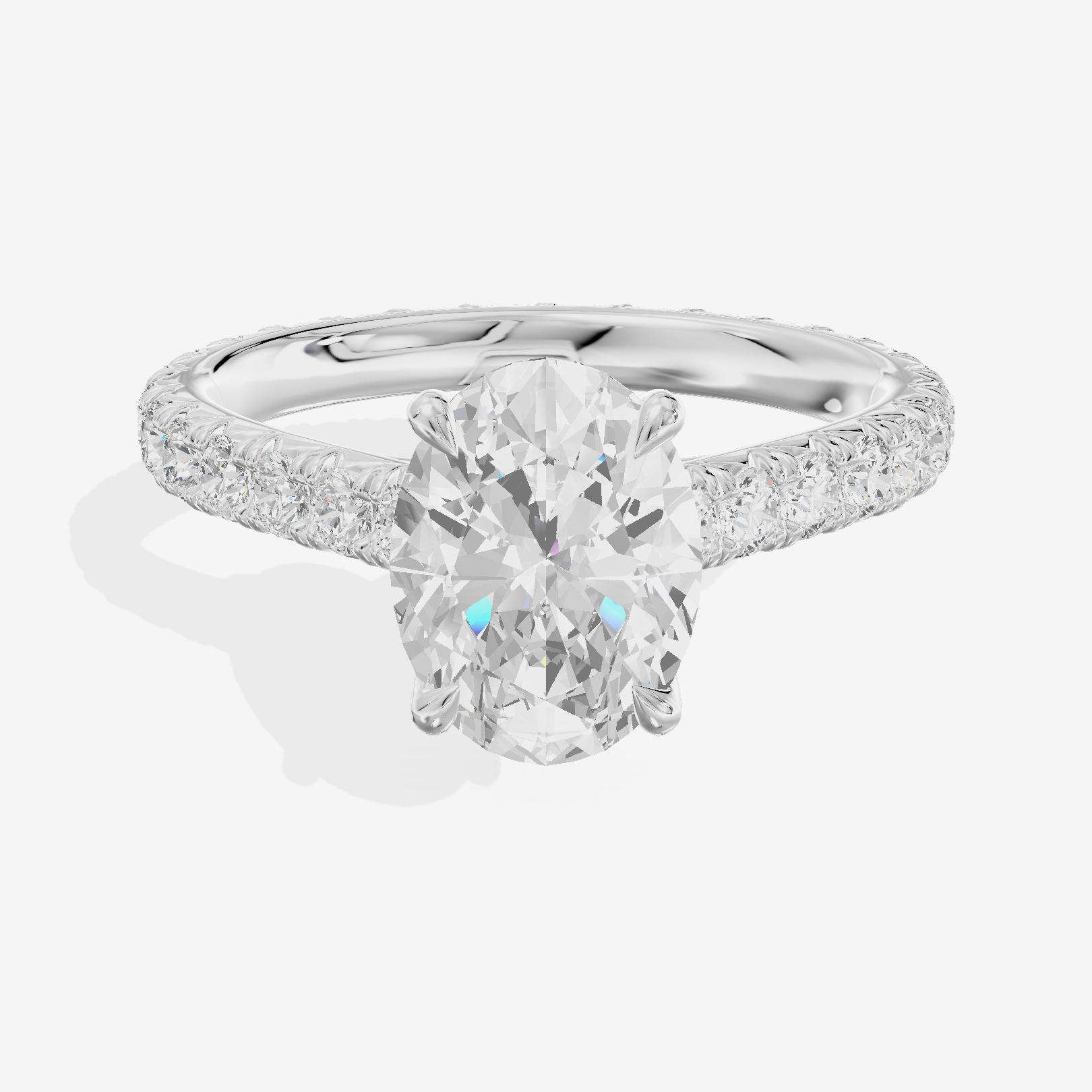 Sincere Oval Eternity Ring (3/5 ct. tw.) in Platinum