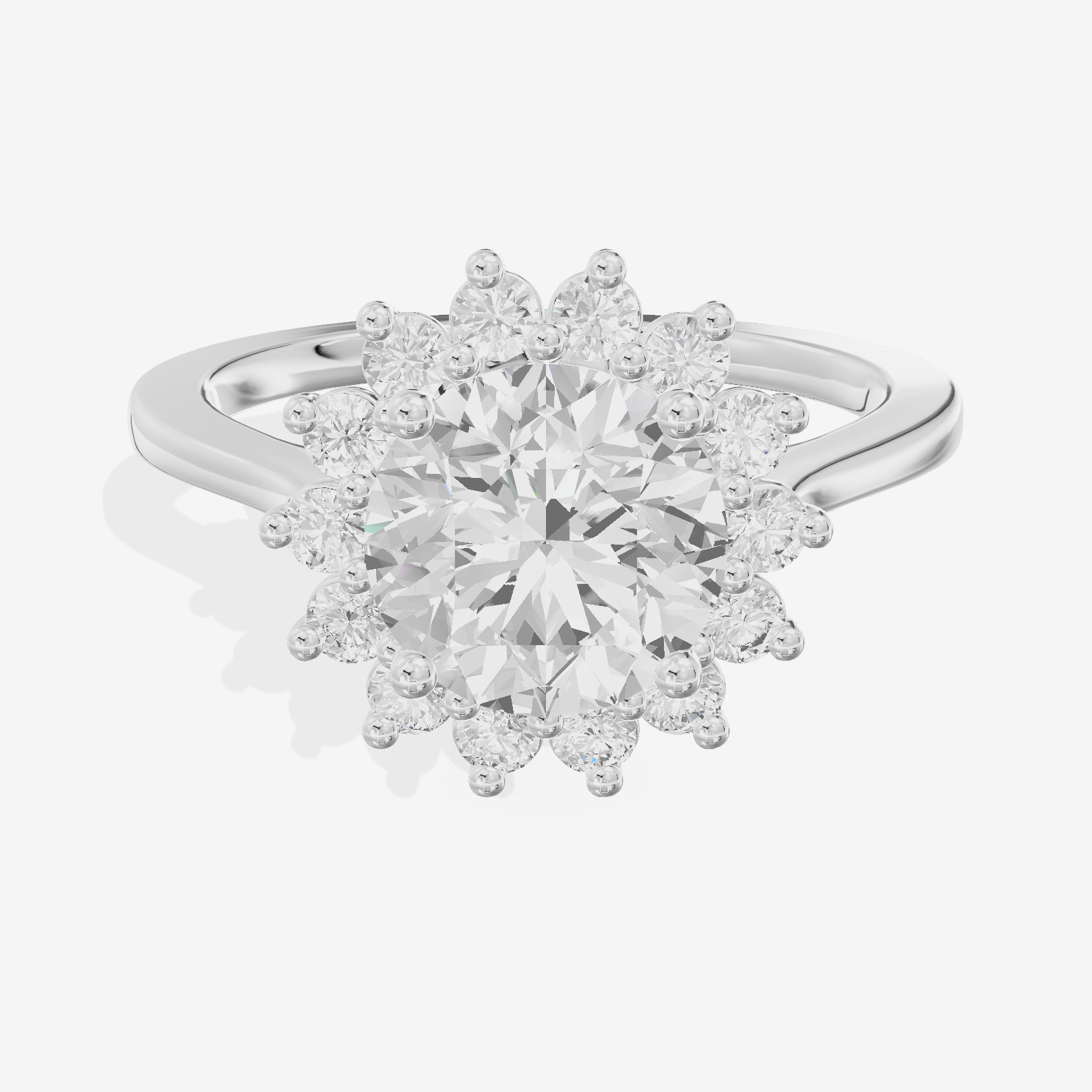 Mayrelle Halo Round Engagement Ring (1/3 ct. tw.) in Platinum