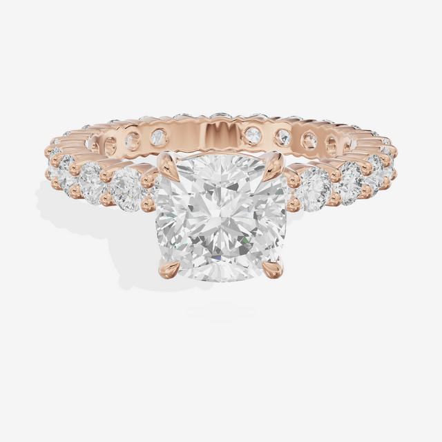 Vowsae Cushion Eternity Ring (3/4 ct. tw.) in 14K Rose Gold