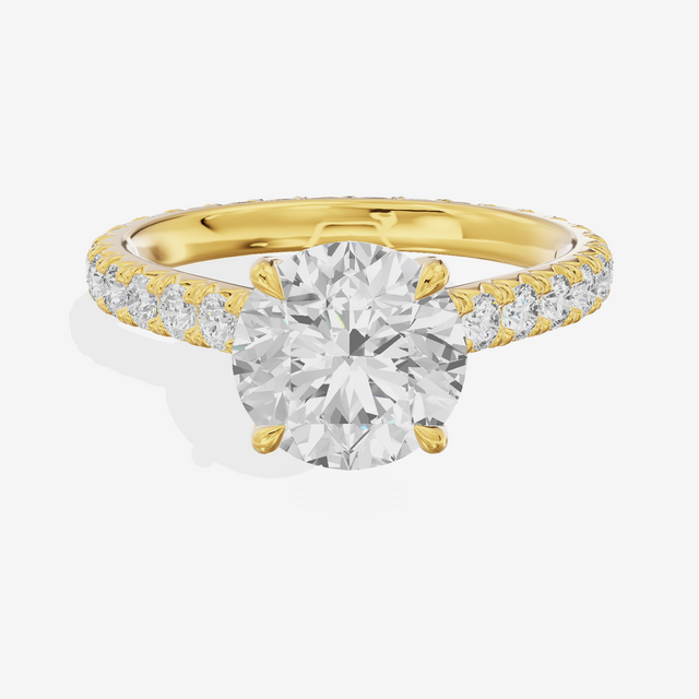 Sincere Round Eternity Ring (3/5 ct. tw.) in 18K Yellow Gold