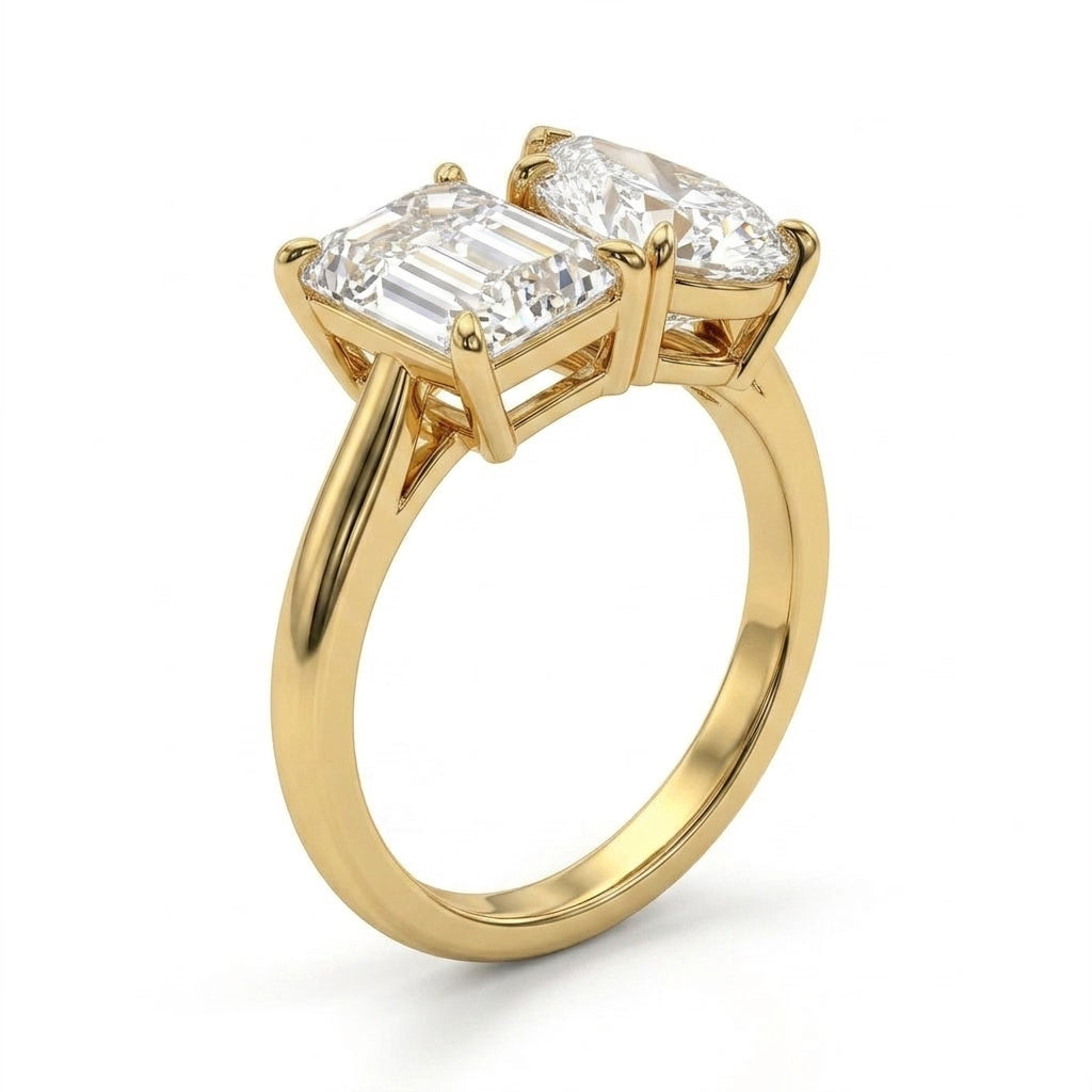 Pear Engagement Ring (3.07 ct. tw.) in 18K Yellow Gold