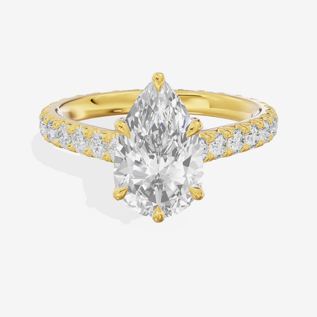 Sincere Pear Eternity Ring (3/5 ct. tw.) in 14K Yellow Gold