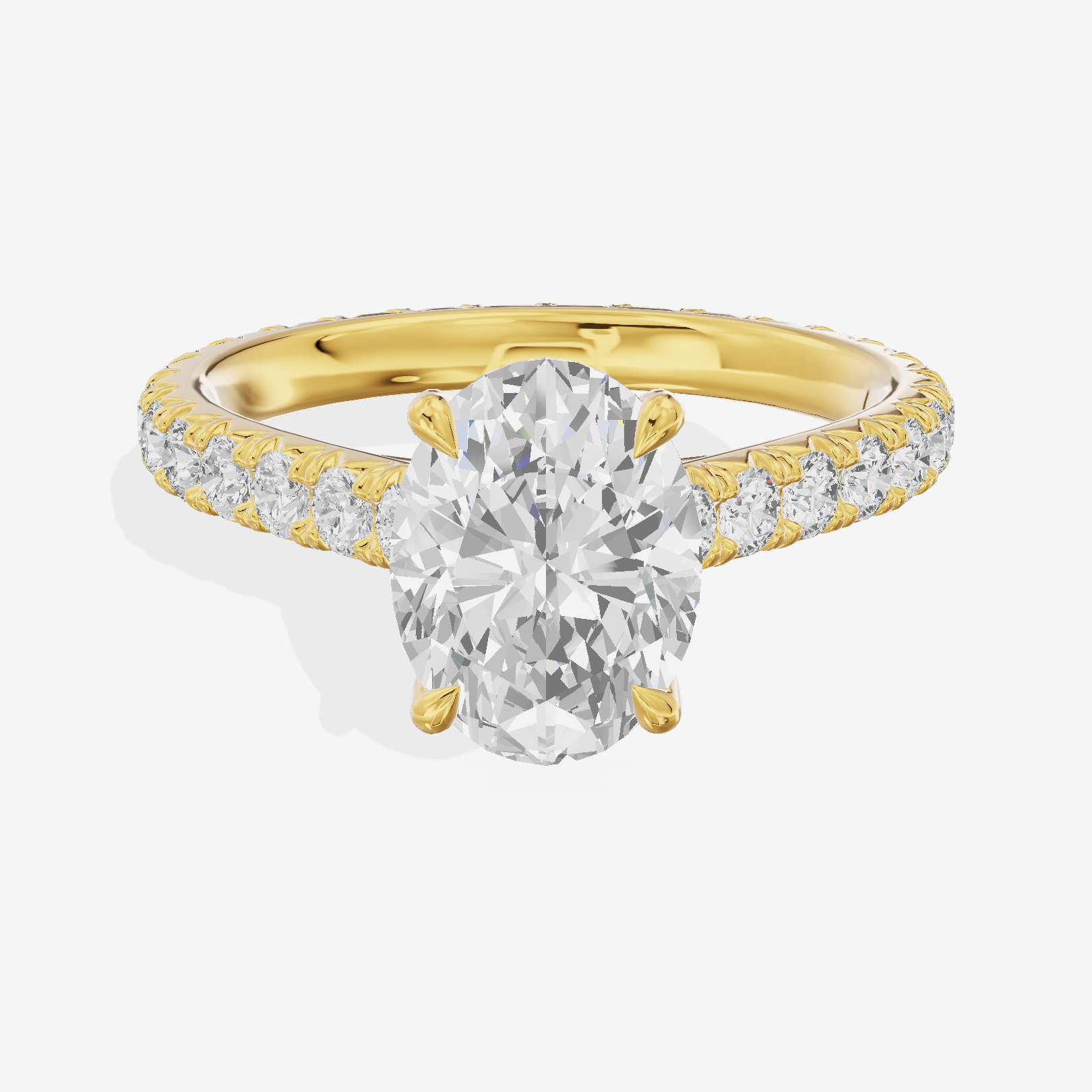 Sincere Oval Eternity Ring (3/5 ct. tw.) in 14K Yellow Gold