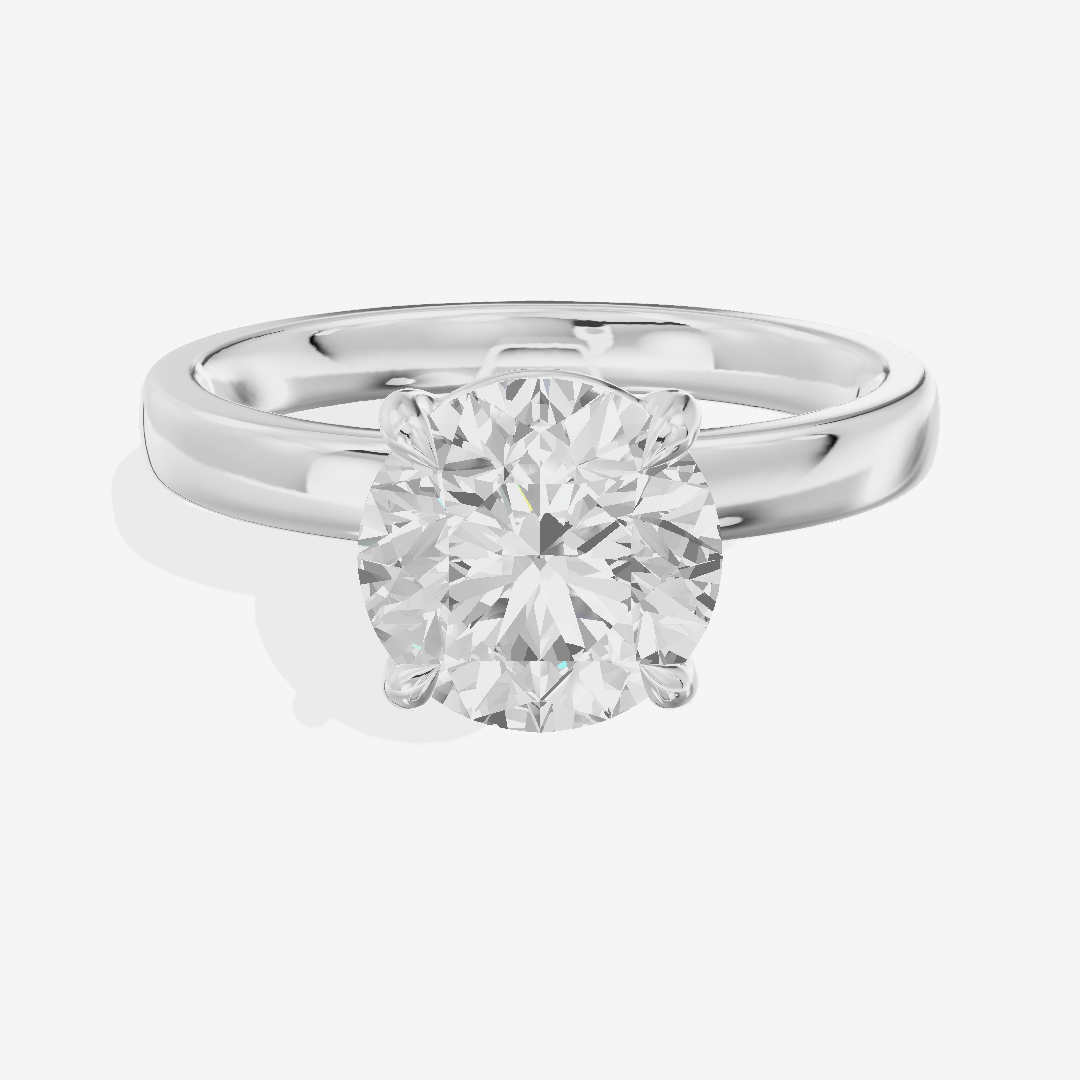 Tender Eversince 2.5mm Round Solitaire Engagement Ring in Platinum