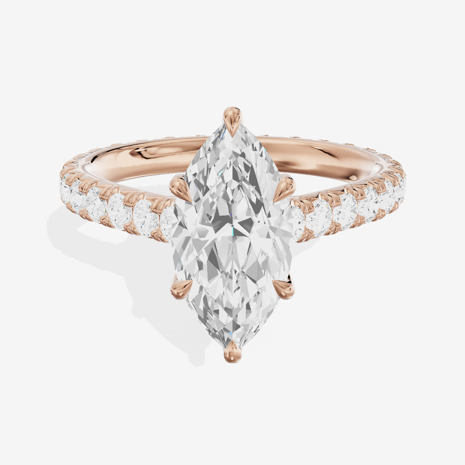 Sincere Marquise Eternity Ring (3/5 ct. tw.) in 18K Rose Gold