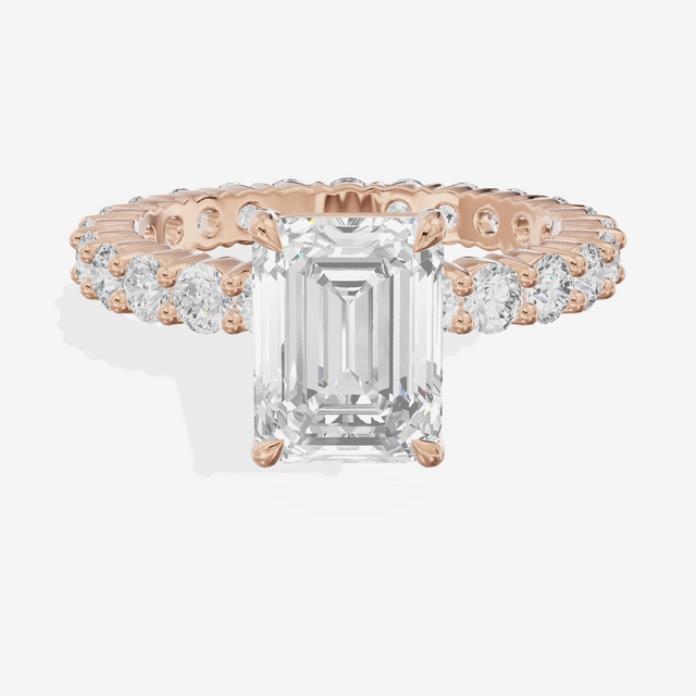 Vowsae Emerald Eternity Ring (3/4 ct. tw.) in 18K Rose Gold