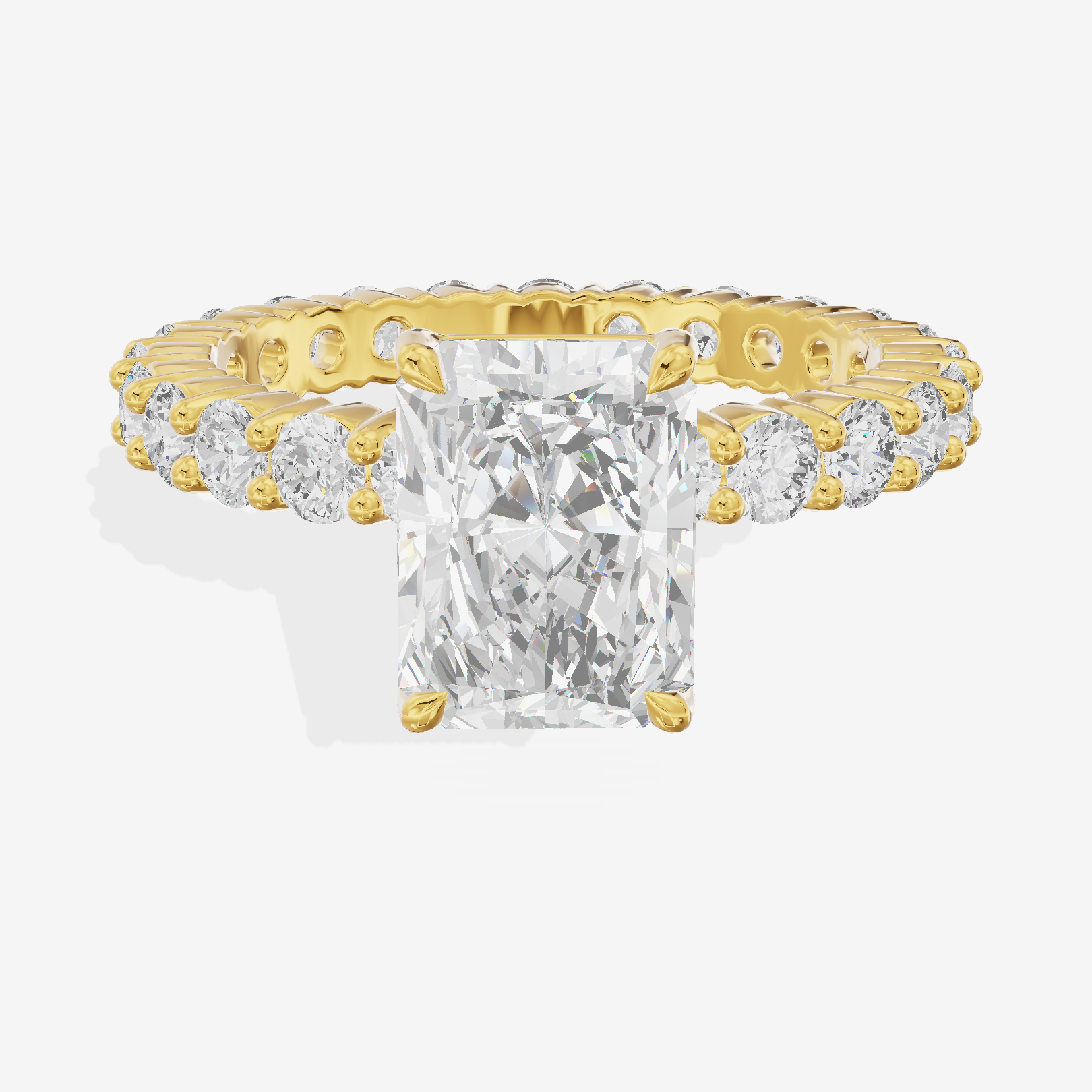 Vowsae Radiant Eternity Ring (3/4 ct. tw.) in 14K Yellow Gold